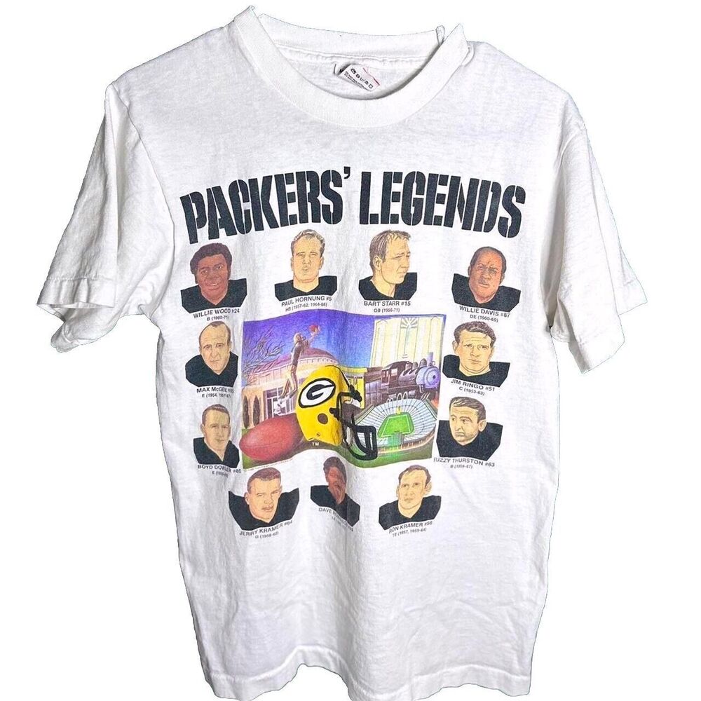 Vintage Green Bay Packers Football Legends T Shirt